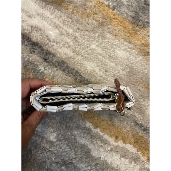 Nahui Ollin Woven Recycled Alphabet Clutch Wristlet - Picture 2 of 7